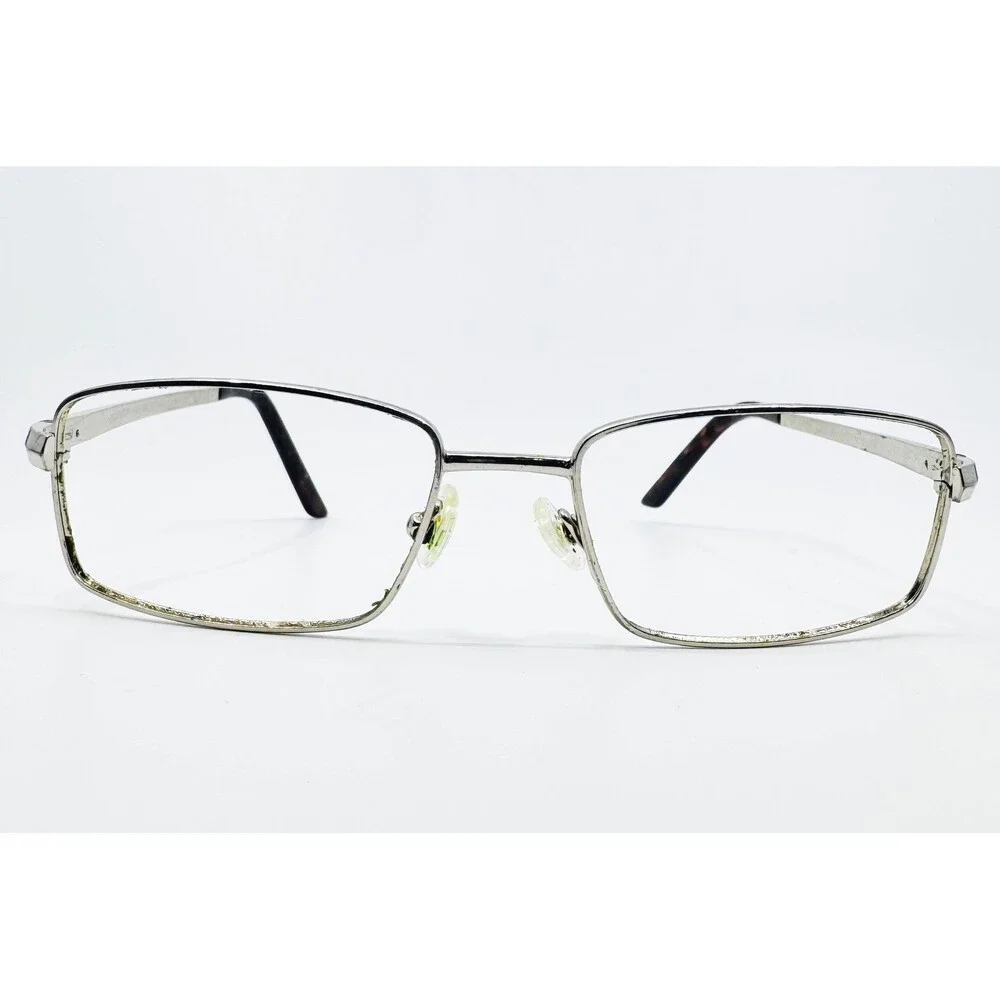 Horizon Abeam Eyeglasses Mens Silver Rectangle Metal Frames 55-17-140